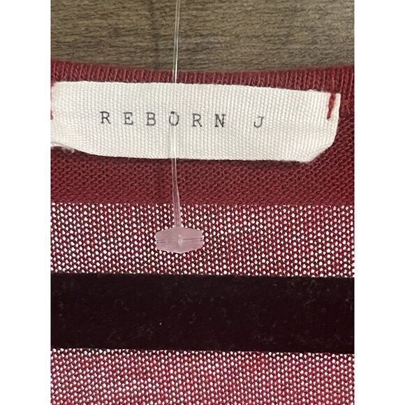 Reborn J Burgundy Red Cheetah Print Hem and Sleeve Cuffs 2XL Tunic - Picture 4 of 11